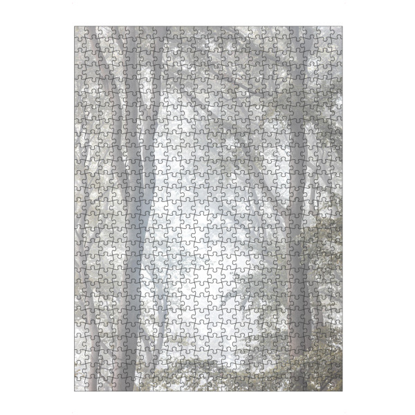 Puzzle Ravensburger "Nebelbäume" artboxONE - Natur,Floral - Nebel,Neblig,Bäume,Wald,Blätter,äste,Baumstämme,Buchen,Buchenwald,Siebengebirge