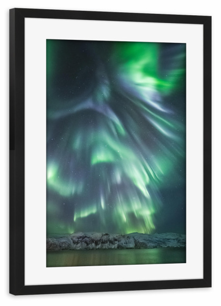 Poster mit Rahmen schwarz "Aurora" artboxONE - Natur,Galaxy