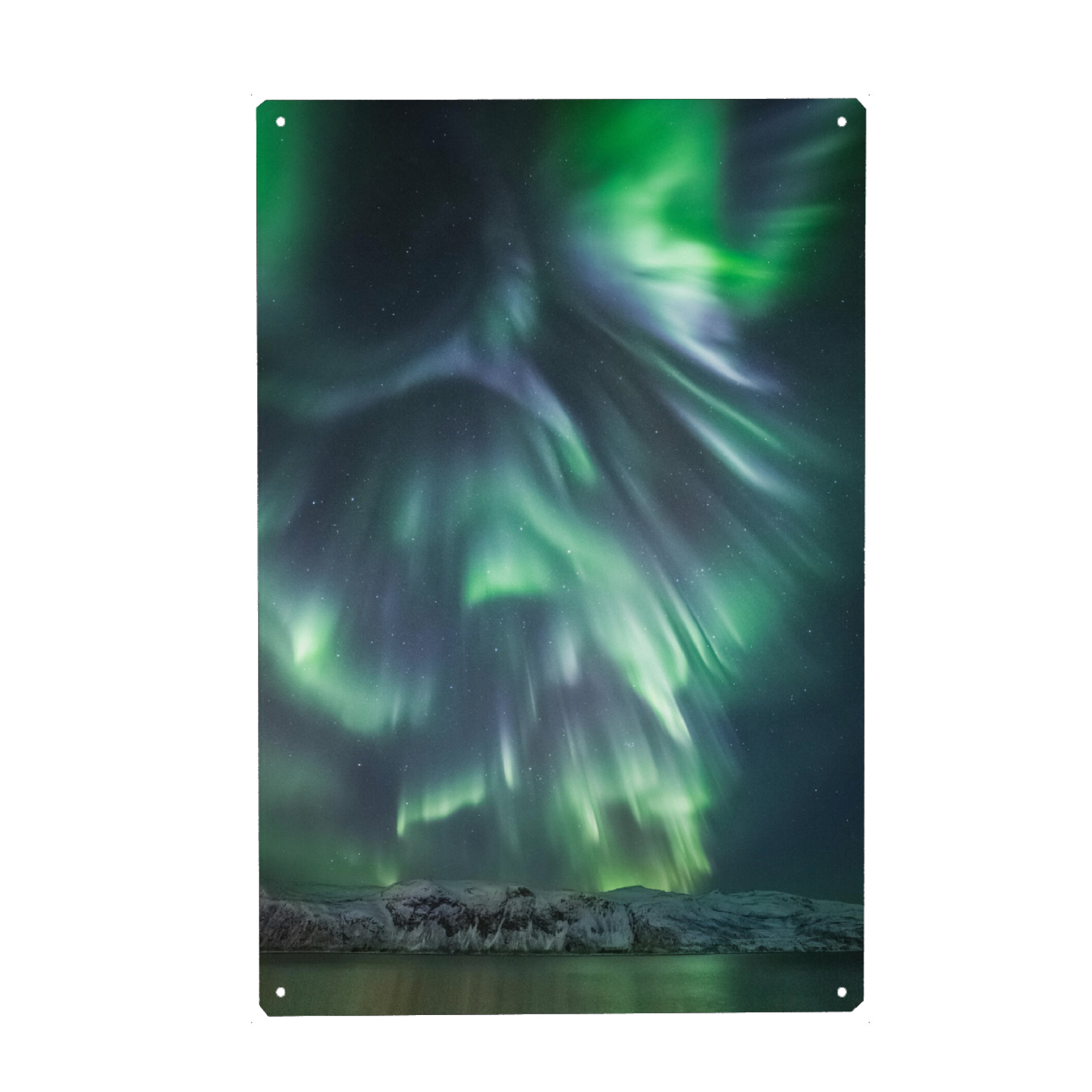 Metall Poster "Aurora" artboxONE - Natur,Galaxy