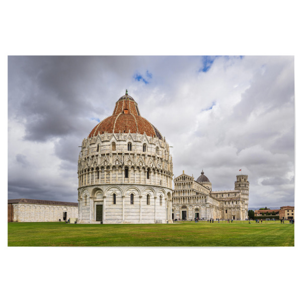 Poster 30x20 cm "Wiese, Dom, Wolken" artboxONE - Reise,Architektur,Reise / Länder,Städte / Weitere