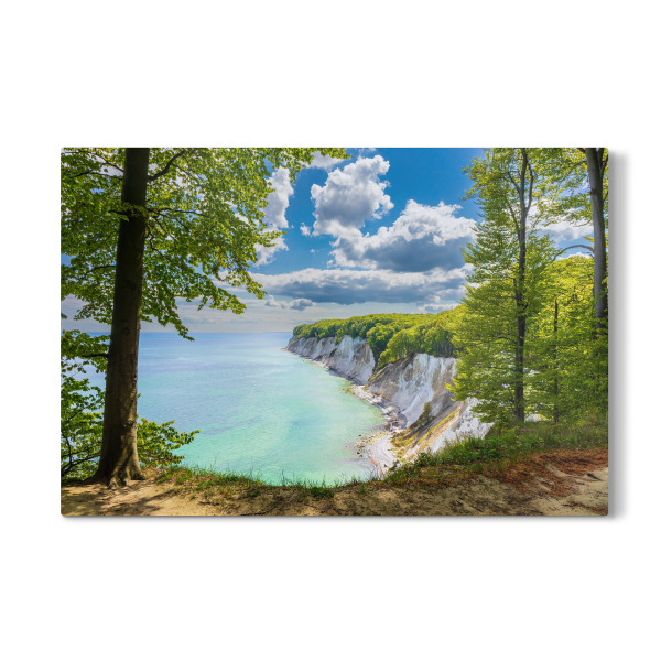 Galerie-Print "Wolken, Kreidefelsen, Bäume" 30x20 cm artboxONE