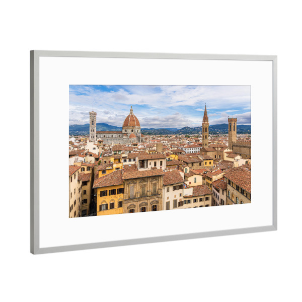 Poster mit Rahmen Silber "Häuser, Dom, Dächer" artboxONE - Natur,Reise,Architektur,Reise / Länder,Städte / Weitere