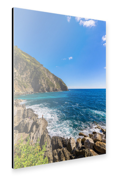 Alu-Dibond "Felsen am Mittelmeer" 30x20 cm artboxONE