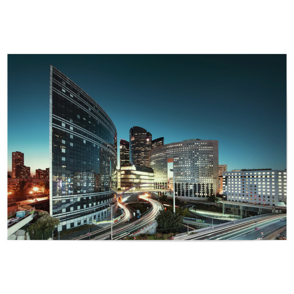 Poster 30x20 cm "Beleuchtetes La Defense" artboxONE - Städte,Reise,Architektur,Städte / Paris,Reise / Länder