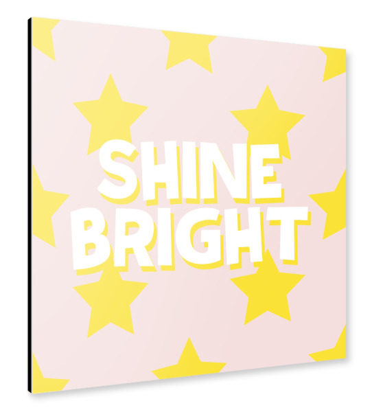 Alu-Dibond "Shine bright Sterne" 30x30 cm artboxONE