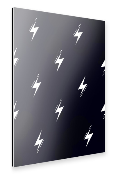 Alu-Dibond "Blitz Muster" 30x20 cm artboxONE
