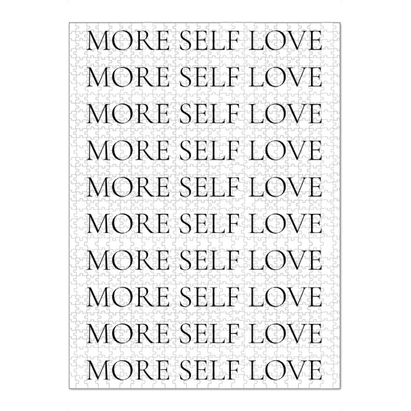 Puzzle Ravensburger "More self love" artboxONE - Typografie,Menschen,Liebe