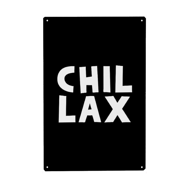 Holzbild "Chillax" artboxONE - Typografie,Für Kinder,Lustig