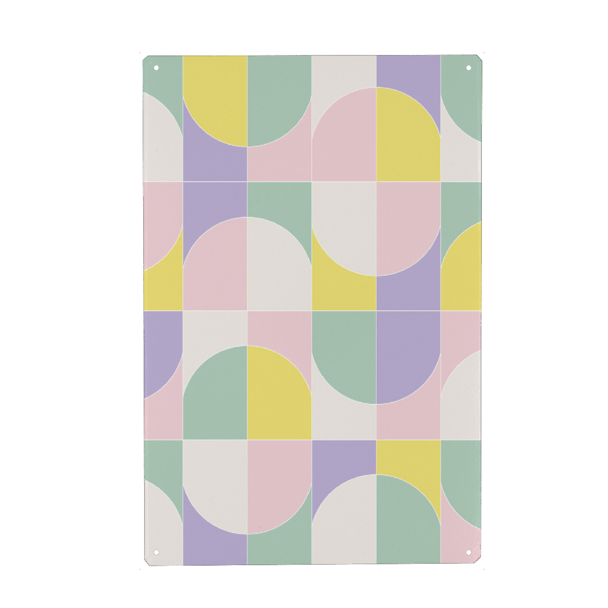 Holzbild "Bold Geo Tiles Fünfte" artboxONE - Geometrie