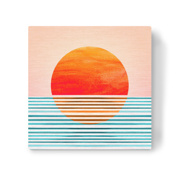 Leinwandbild "Minimalistischer Sonnenuntergang" artboxONE - Natur,Abstrakt