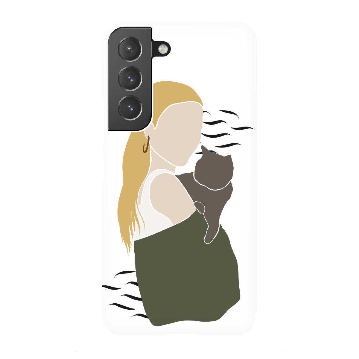 "Me and my cat blond/brown"für Samsung Galaxy - Premium-Case Handyhülle artboxONE