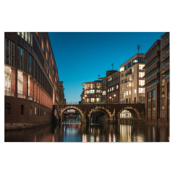 Poster 30x20 cm "Hamburg Ellerntorsbrücke" artboxONE - Städte,Städte / Hamburg,Architektur