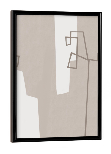 Poster mit schwarzem Rahmen "Urban ll" artboxONE - Abstrakt,Architektur,Geometrie