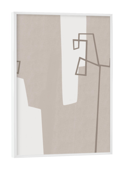 Poster mit weißem Rahmen "Urban ll" artboxONE - Abstrakt,Architektur,Geometrie
