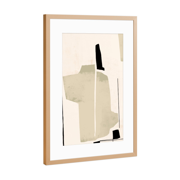 Poster mit Rahmen Kupfer "Urban objects ll" artboxONE - Abstrakt,Architektur,Geometrie