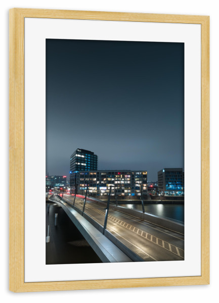 Poster mit Rahmen kiefer "Modern Hamburg" artboxONE - Städte,Städte / Hamburg,Architektur
