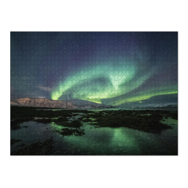 Puzzle Ravensburger "Nordlichtküste" artboxONE - Natur,Galaxy