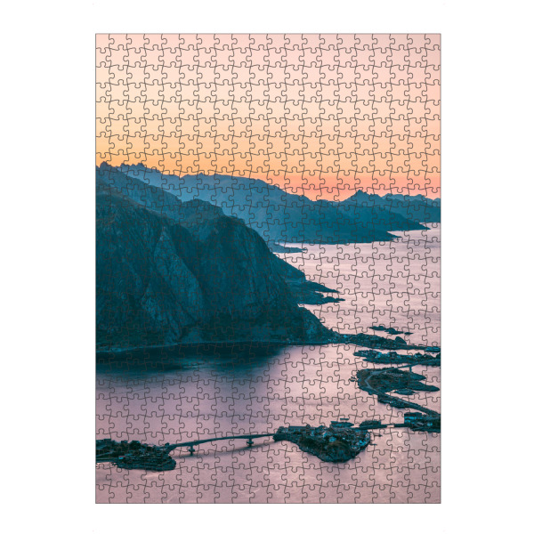 Puzzle Ravensburger "Lofoten Inseln - Abenddämmerung" artboxONE - Natur,Reise