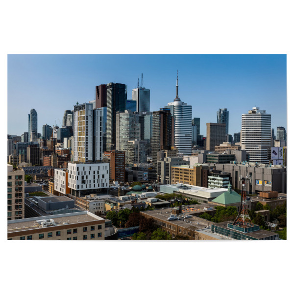 Poster "Torontos Wolkenkratzer" artboxONE - Städte,Architektur - Toronto,Kanada,Skyline,Stadt,Großstadt,Hochhaus,Wolkenkratzer,Haus,Finanzviertel