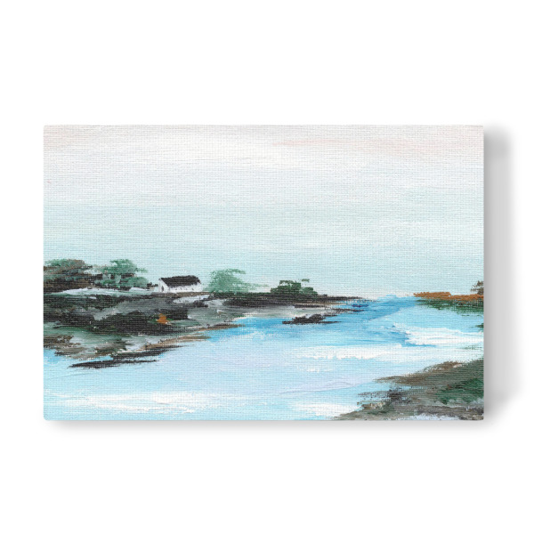 Leinwandbild "Backwater" artboxONE - Natur,Abstrakt - Wall decor,Wall mural,Interior decor,Home decor,Painting,Acrylic painting,Fine art,Original art