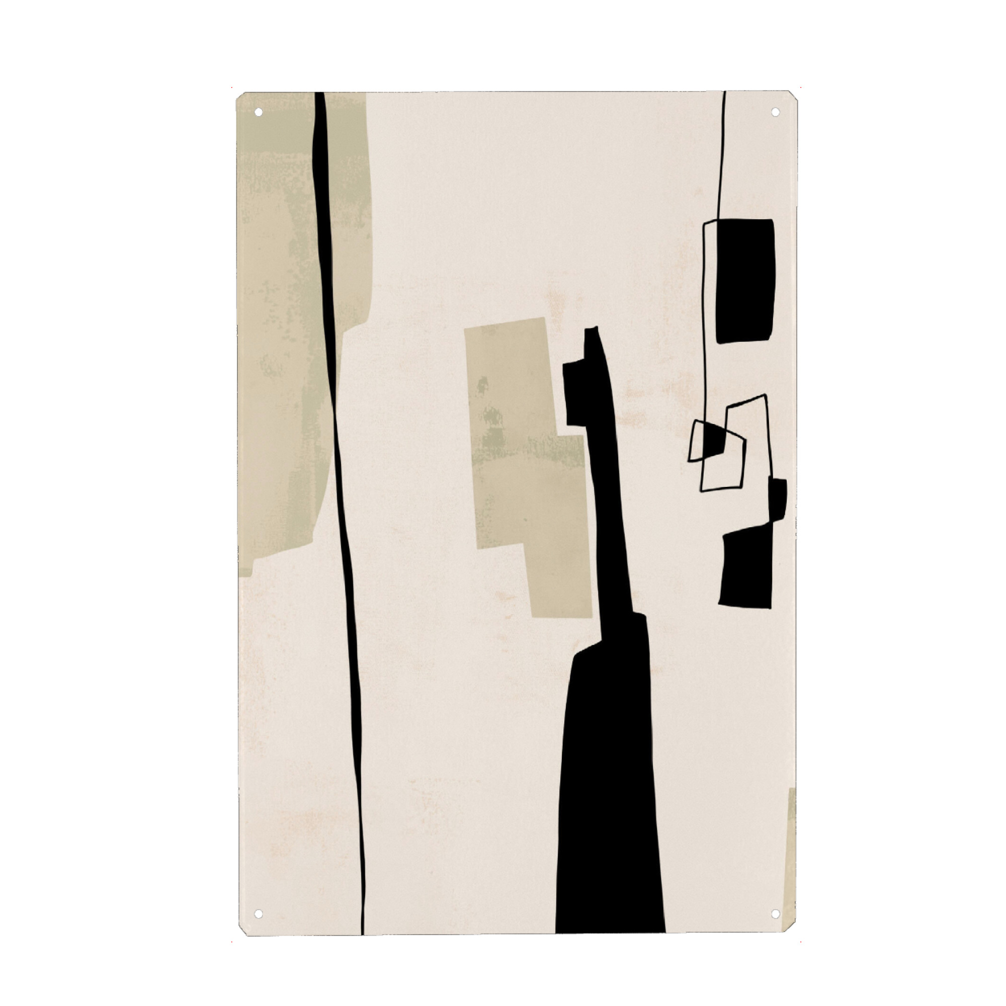 Metall Poster "Urban objects" artboxONE - Abstrakt,Architektur,Geometrie