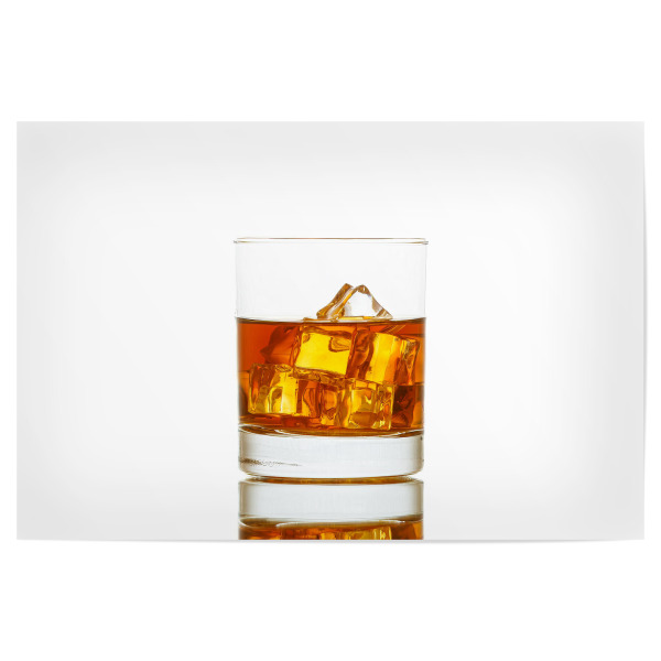 Poster "Whiskey im Glas" artboxONE - Essen & Trinken / Alkohol - Whiskey,Glas,Schnaps,Whiskyglas,Alkohol,Bar,Genuss,Schottland,Getränk,Trinken