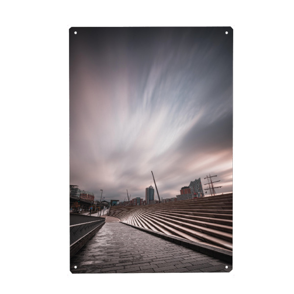 Metall Poster "Hafencity Hamburg" artboxONE - Städte,Städte / Hamburg