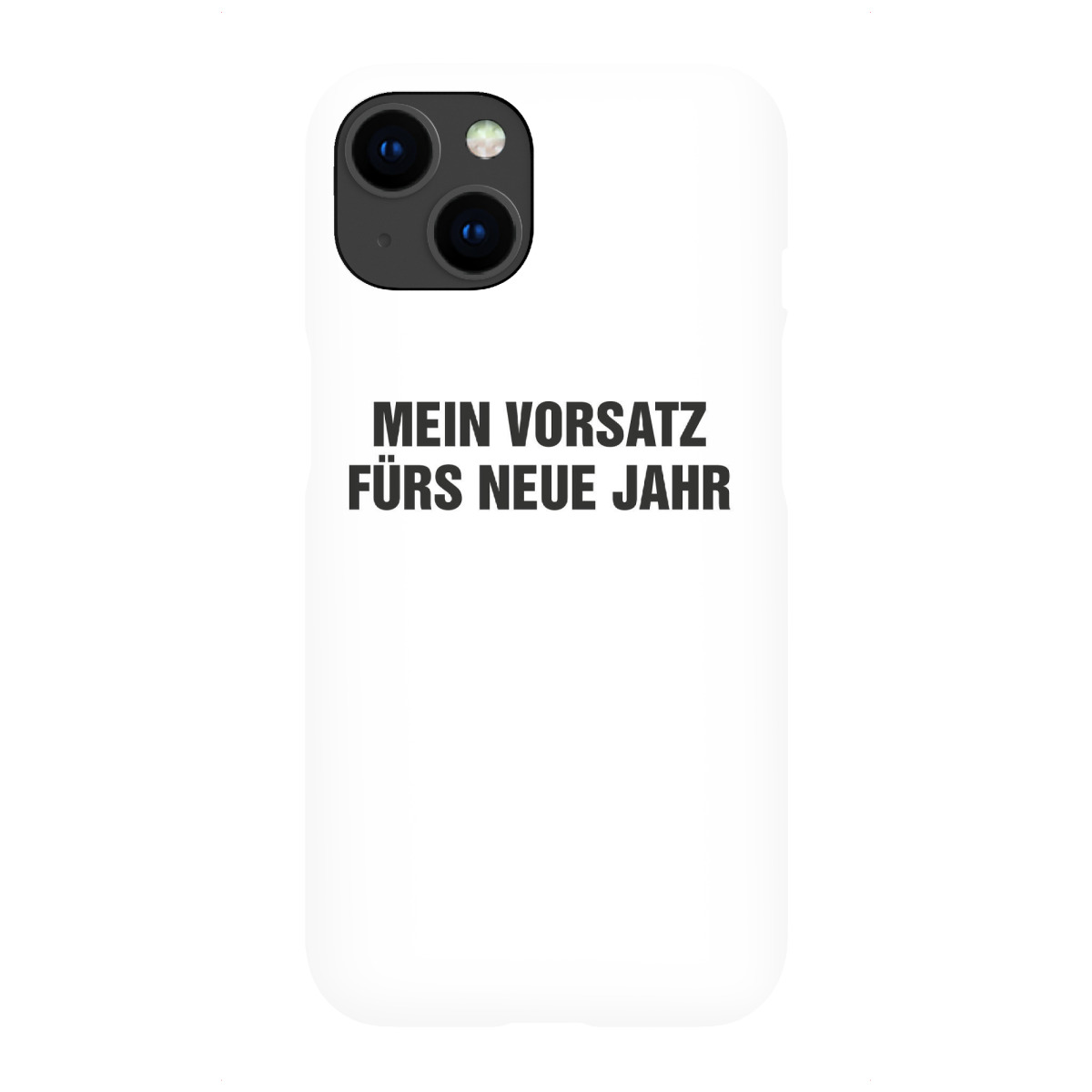 "Neujahrsvorsätze weiß-schwarz"für iPhone - Premium-Case Handyhülle artboxONE