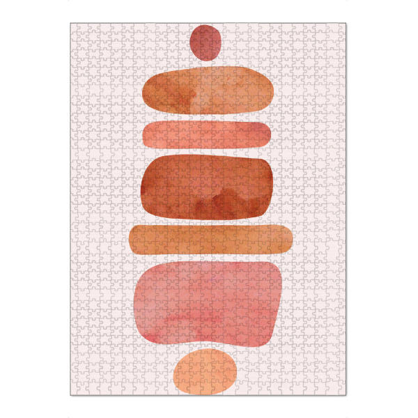 Puzzle Ravensburger "Erdige gestapelte Steine" artboxONE - Für Kinder,Abstrakt,Geometrie