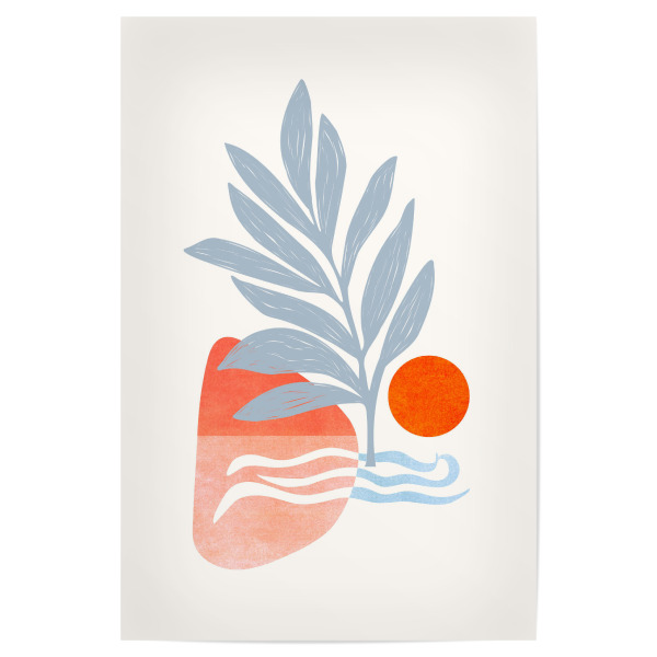 Poster "DayDream Abstract Island Landscape" artboxONE - Natur,Für Kinder,Abstrakt