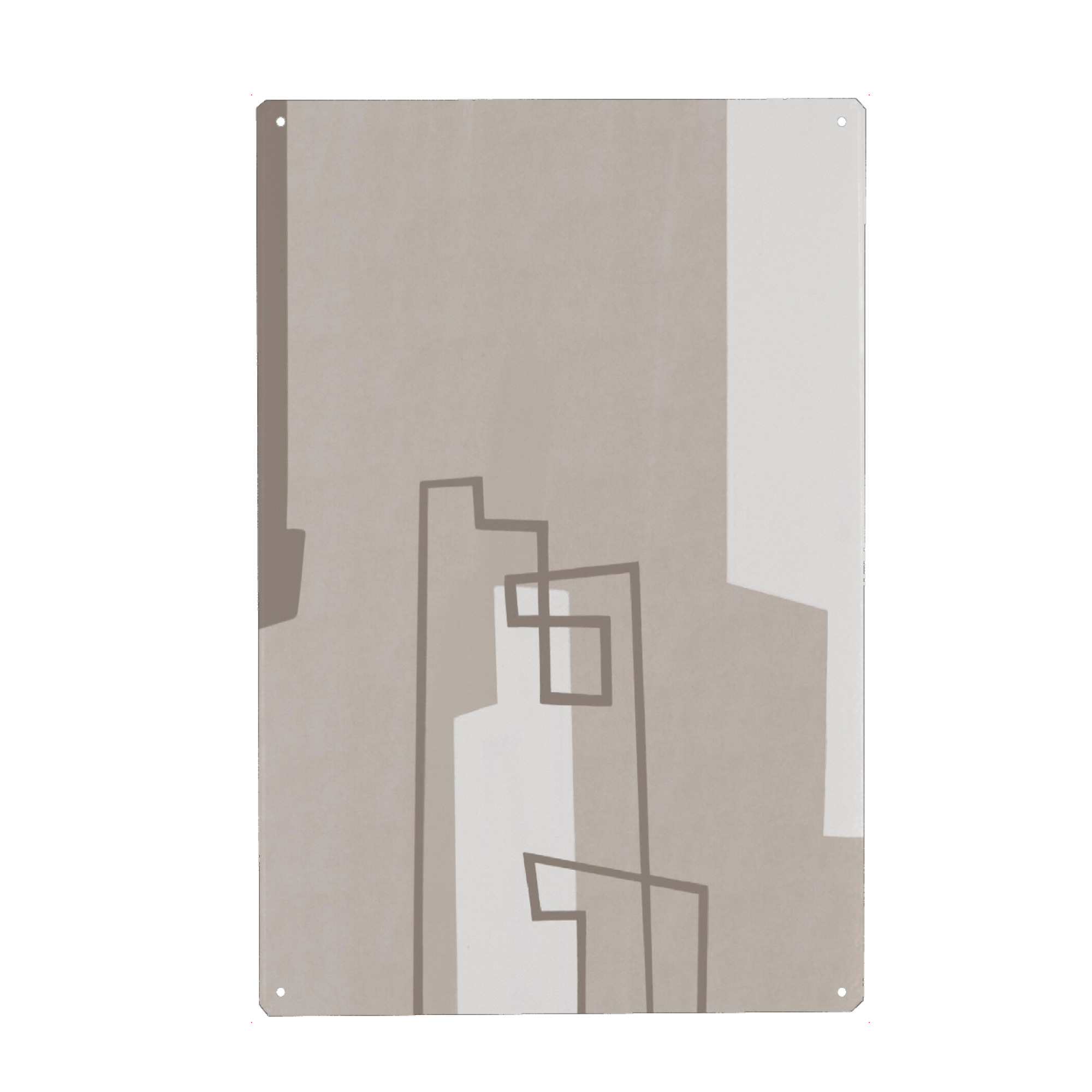 Metall Poster "Urban l" artboxONE - Abstrakt,Architektur,Geometrie