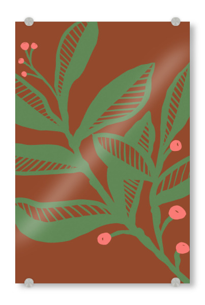 Acrylglasbild "Winter berries" artboxONE - Natur,Floral,Abstrakt