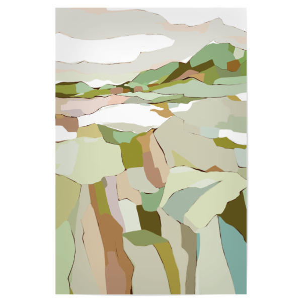 Poster "Green view" artboxONE - Natur,Abstrakt,Geometrie