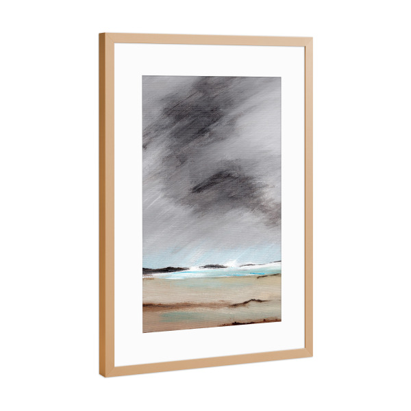 Poster mit Rahmen Kupfer "Showery sky" artboxONE - Natur,Abstrakt,Reise / Strand und Meer