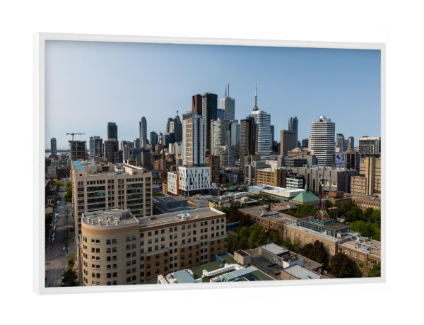 Poster mit weißem Rahmen "Kanadas Metropole Toronto" artboxONE - Städte,Architektur
