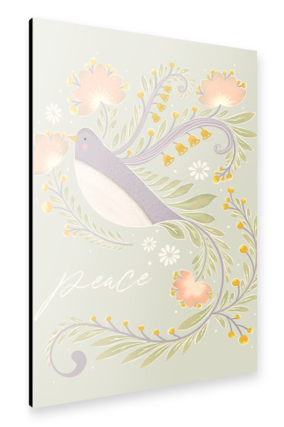 Alu-Dibond "Dove illustration" 30x20 cm artboxONE