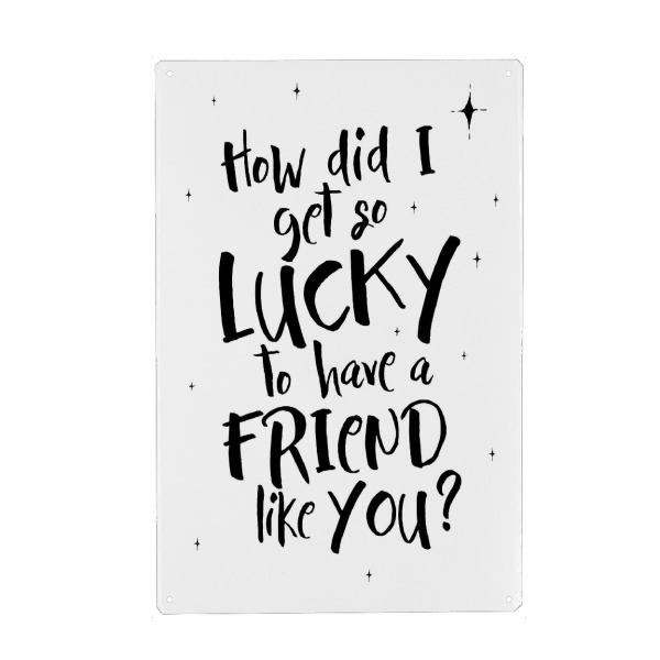 Holzbild "Freund wie du" artboxONE - Typografie,Liebe