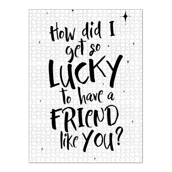 Puzzle Ravensburger "Freund wie du" artboxONE - Typografie,Liebe