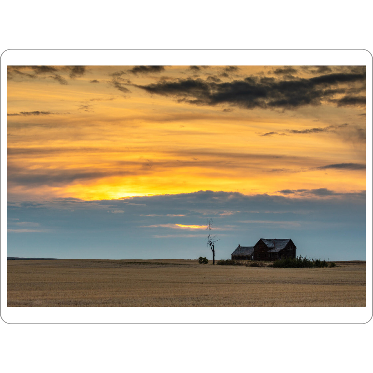 Tischset "Verlassene Farm in der Praerie" artboxONE - Natur,Architektur