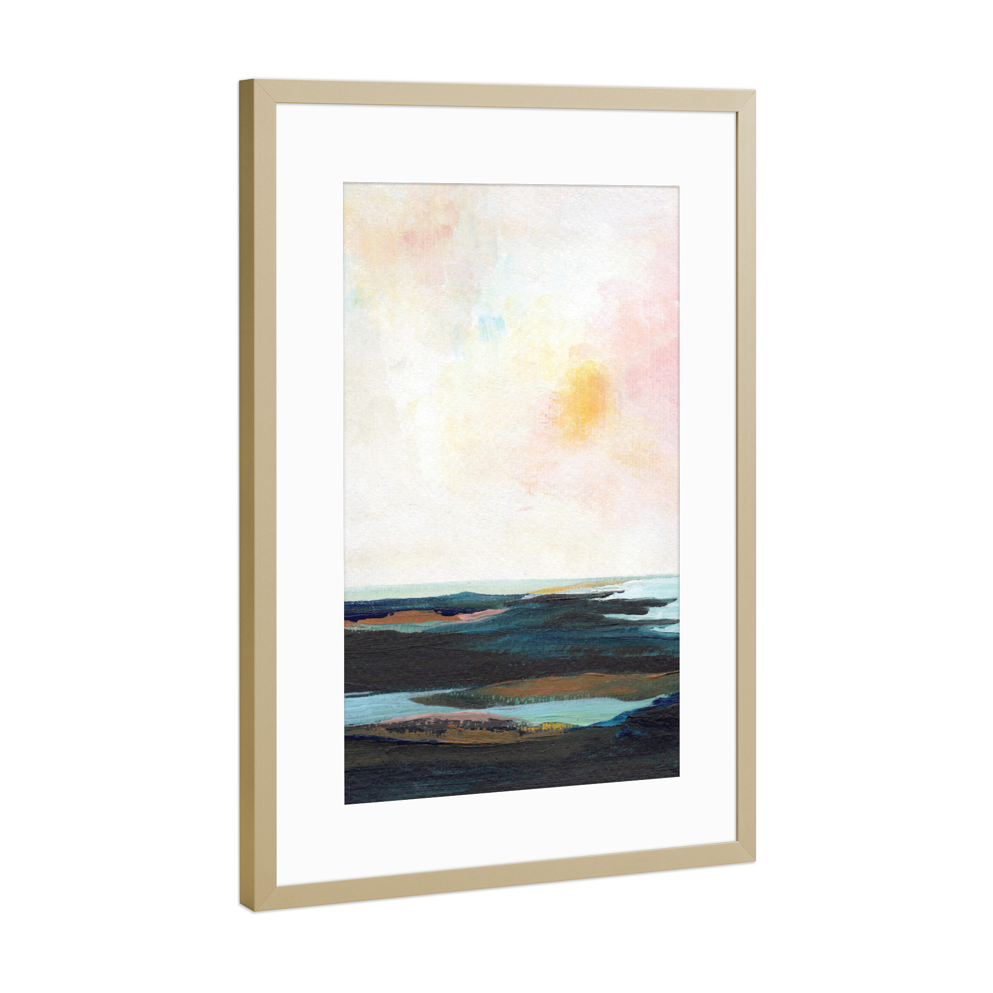 Poster mit Rahmen Gold "Light" artboxONE - Natur,Reise,Abstrakt - Interior ideas,Interior design,Interior decor,Wall decor,Abstrakt,Landschaft