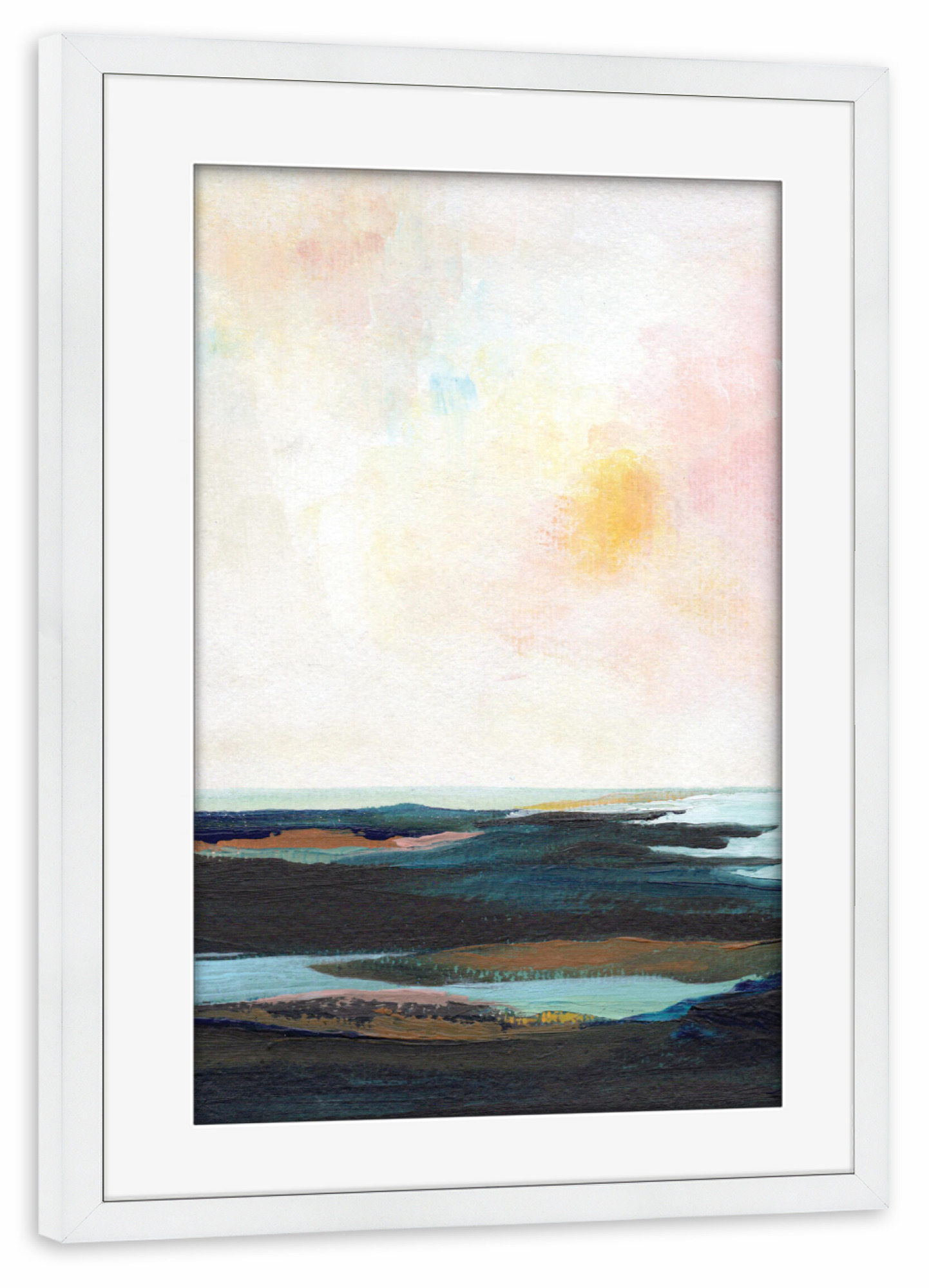 Poster mit Rahmen weiß "Light" artboxONE - Natur,Reise,Abstrakt - Interior ideas,Interior design,Interior decor,Wall decor,Abstrakt,Landschaft