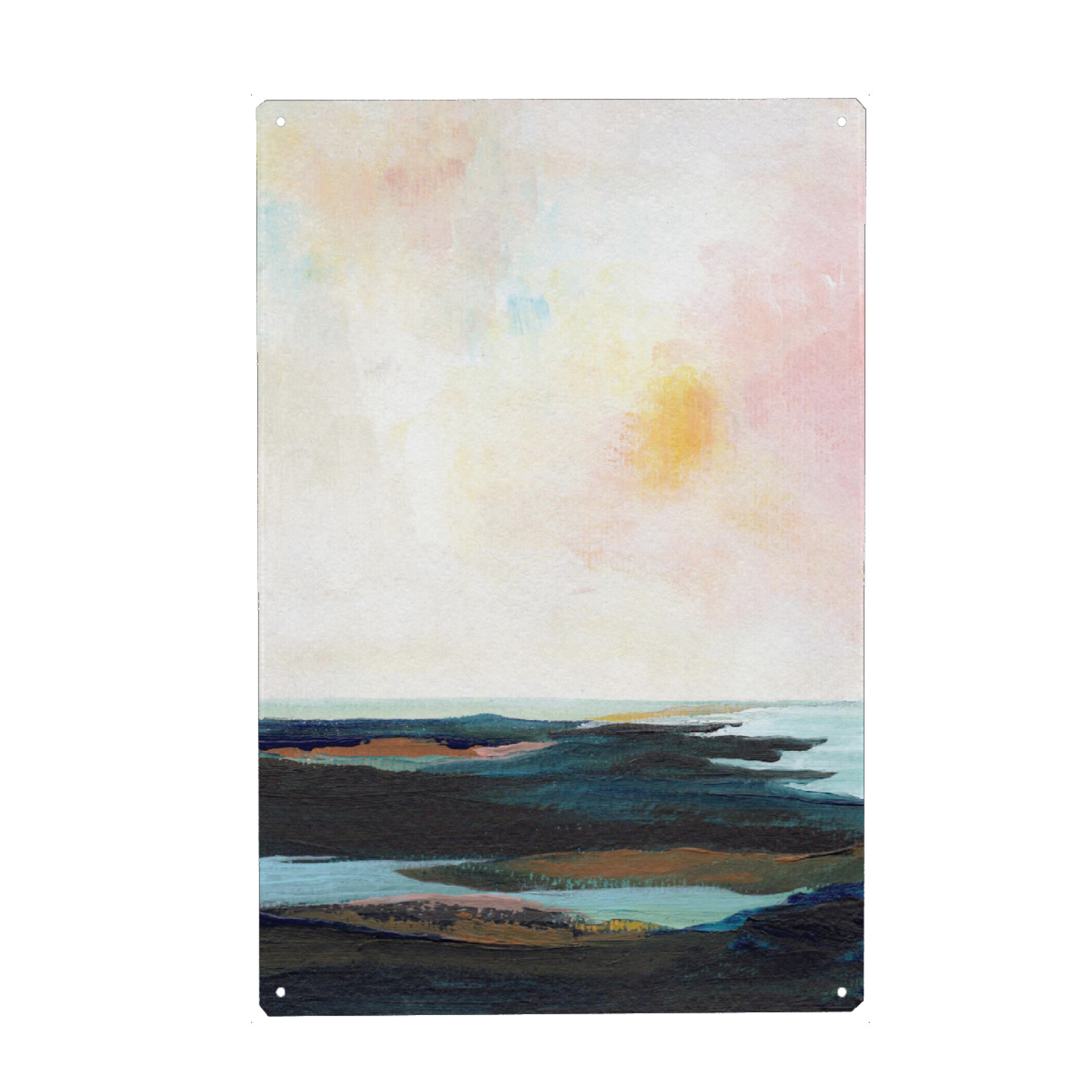 Metall Poster "Light" artboxONE - Natur,Reise,Abstrakt - Interior ideas,Interior design,Interior decor,Wall decor,Abstrakt,Landschaft - Blechschild