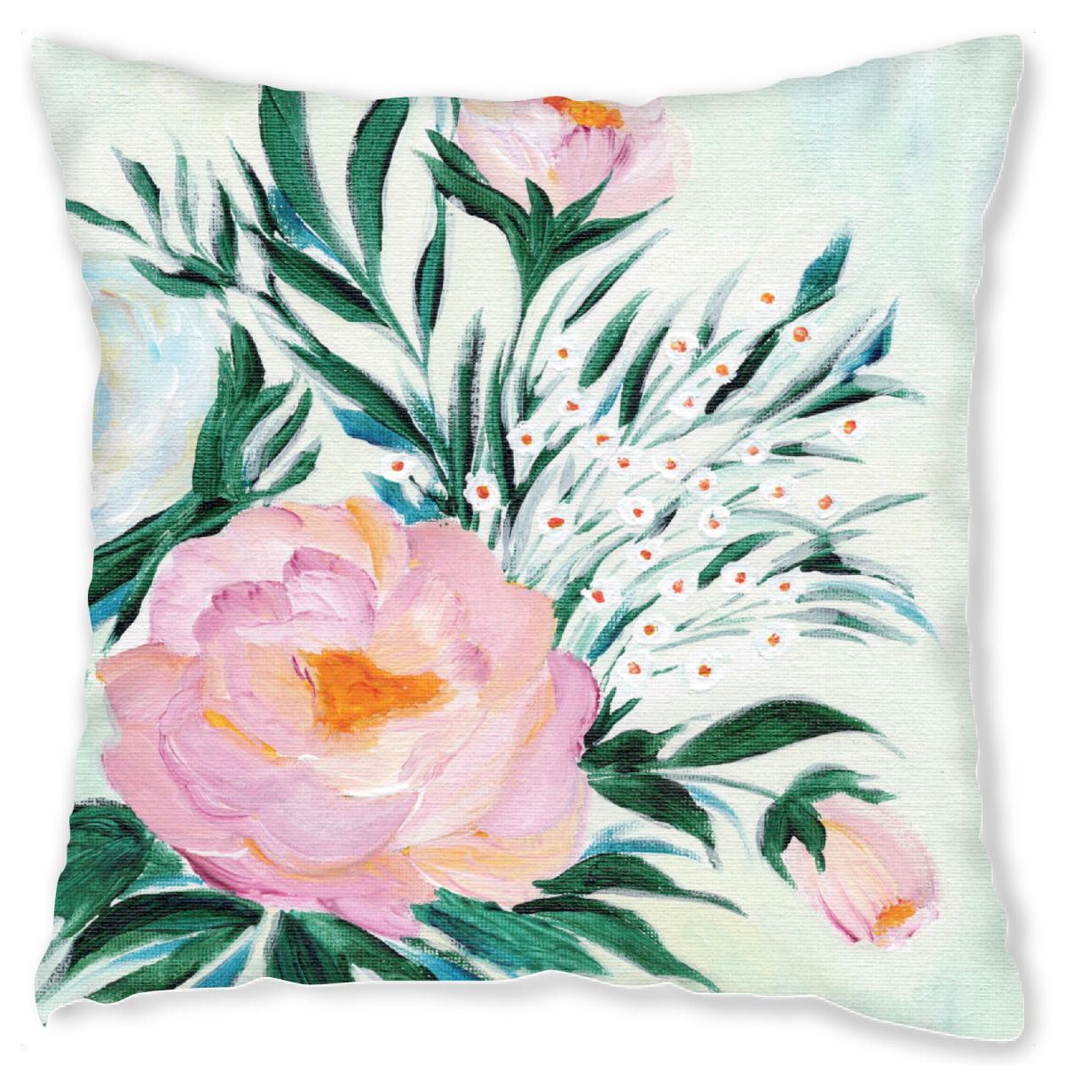 Design-Kissen "Rose stilllife" artboxONE - Natur,Floral,Abstrakt - Still life,Floral,Home decor,Wall decor,Interior decor,Floral decor