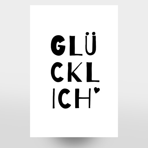 Glückl Ich - Typografie