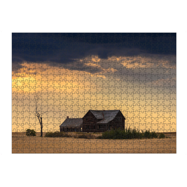 artboxONE Puzzle "Farm in der Praerie in Kanada" artboxONE - Architektur