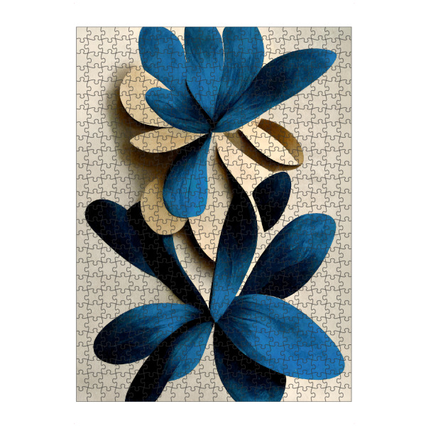 Puzzle Ravensburger "Blue Nymphaea" artboxONE - Natur,Floral,Abstrakt,Für Mama