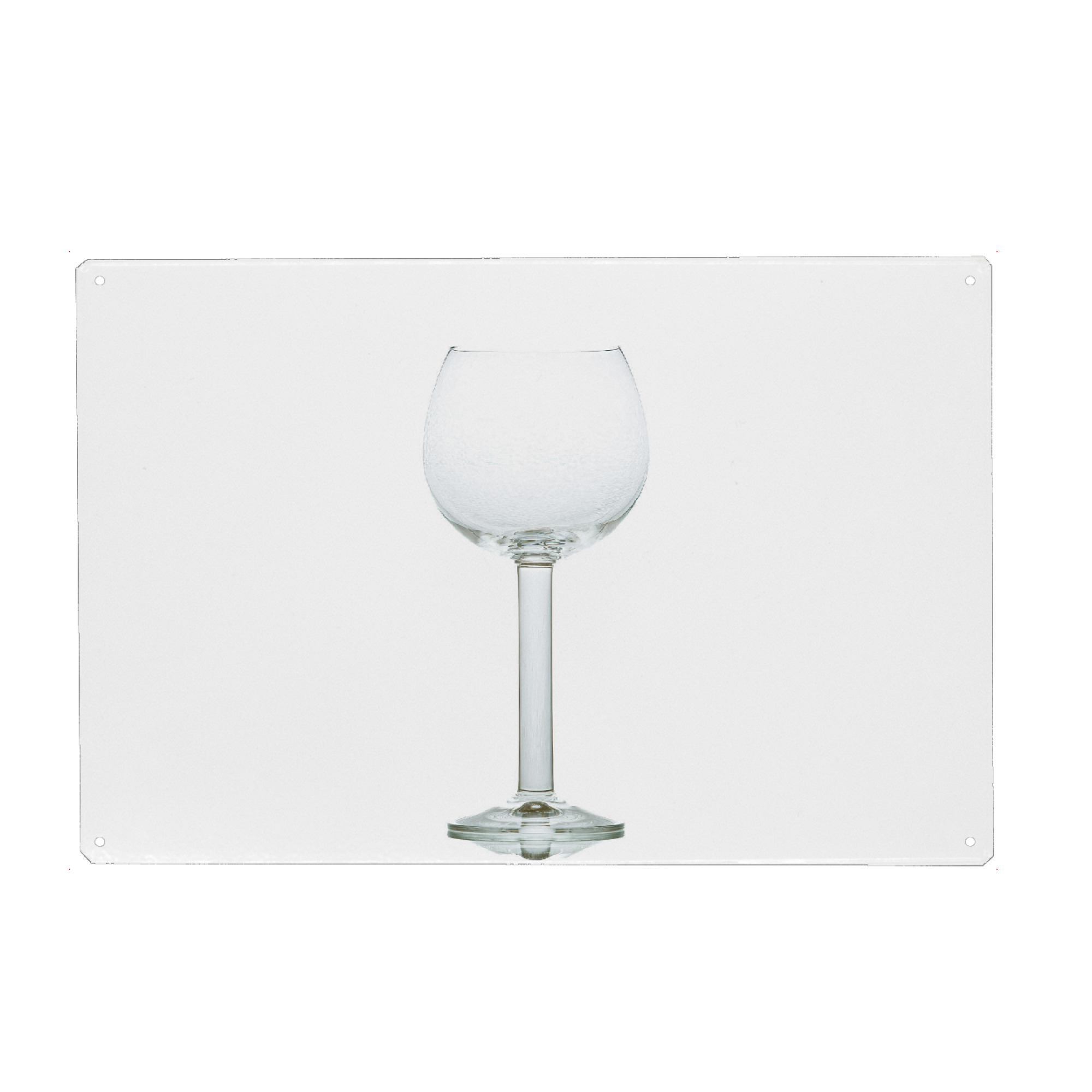 Holzbild "Ein Weinglas" artboxONE - Essen & Trinken,Essen & Trinken / Alkohol - Wein,Glas,Weinglas,Getränk,Trinken,Rotwein,Weisswein,Leer