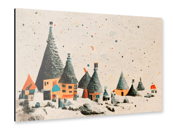 Alu-Dibond "Kleines Feen Dorf" 30x20 cm artboxONE