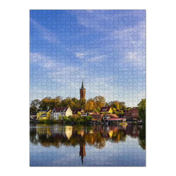 Puzzle Ravensburger "See, Spiegelung, Stadt" artboxONE - Natur,Reise,Architektur