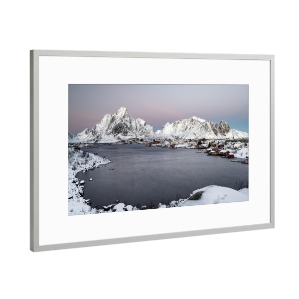 Poster mit Rahmen Silber "Winter am Meer" artboxONE - Natur,Reise,Reise / Strand und Meer